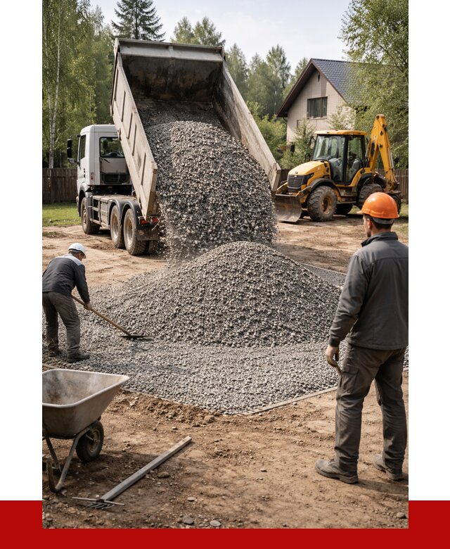 Отсыпка участка щебнем в Кирове от 6607 р. ПРОНЕРУДКро