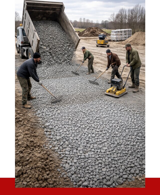 Устройство щебеночной подушки в Кирове от 4574 р. ПРОНЕРУДКро