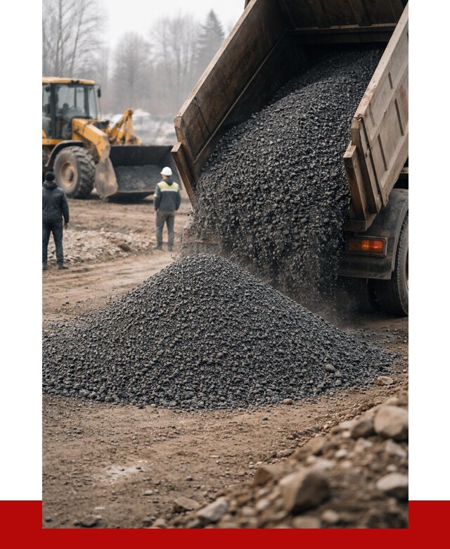 Асфальтовая крошка в Кирове с доставкой от 1830 р. | ПРОНЕРУДКро